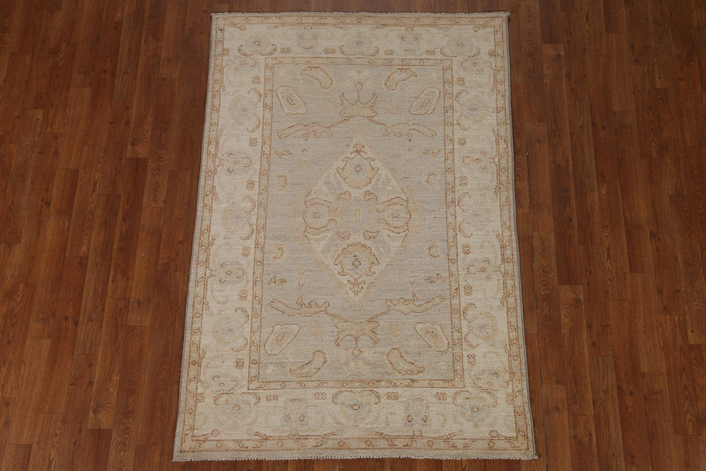 Handmade Oushak Vegetable Dye Area Rug 4x6