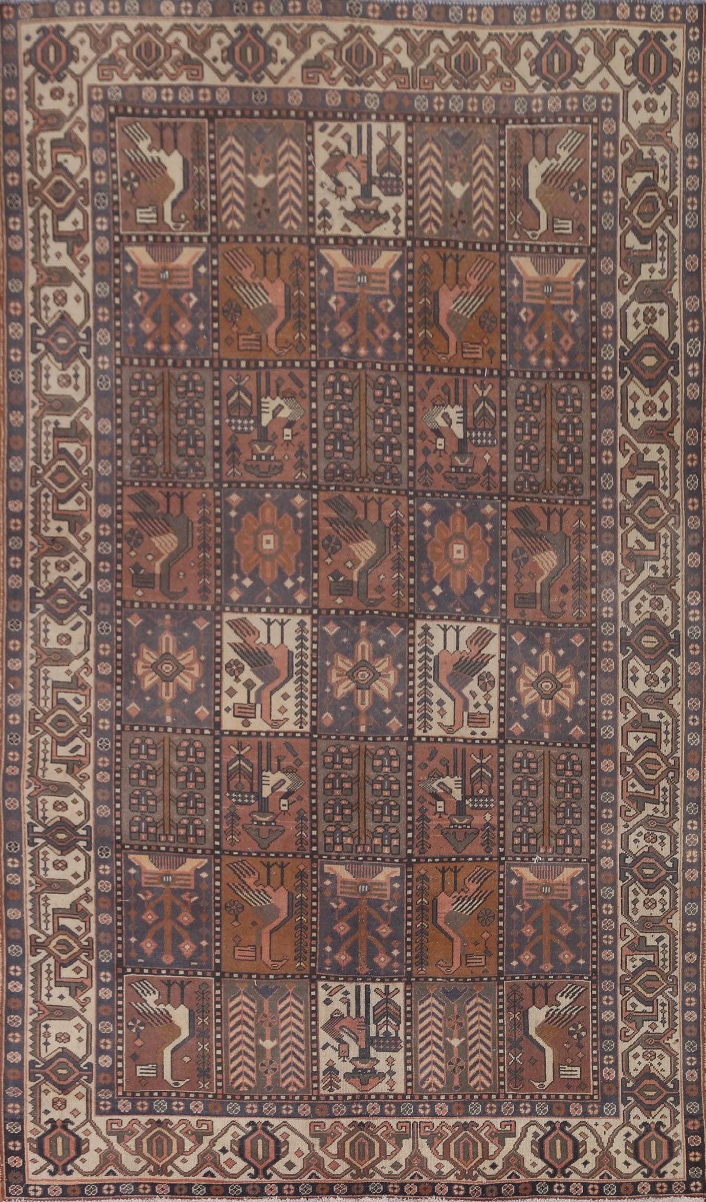 Garden Design Bakhtiari Persian Area Rug 7x10