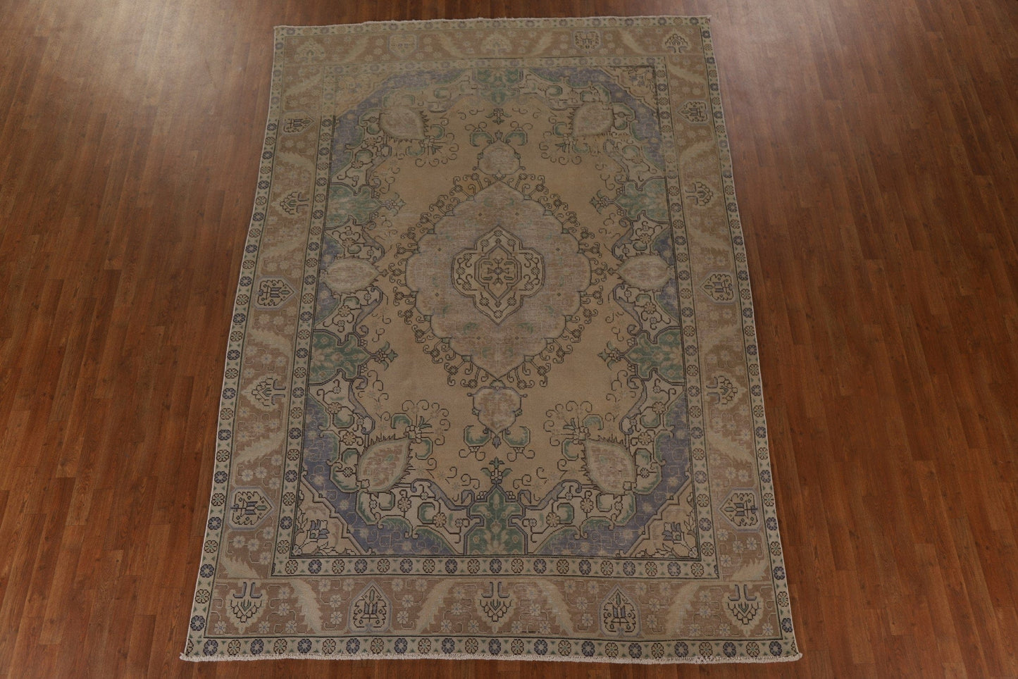 Distressed Tabriz Persian Area Rug 8x11