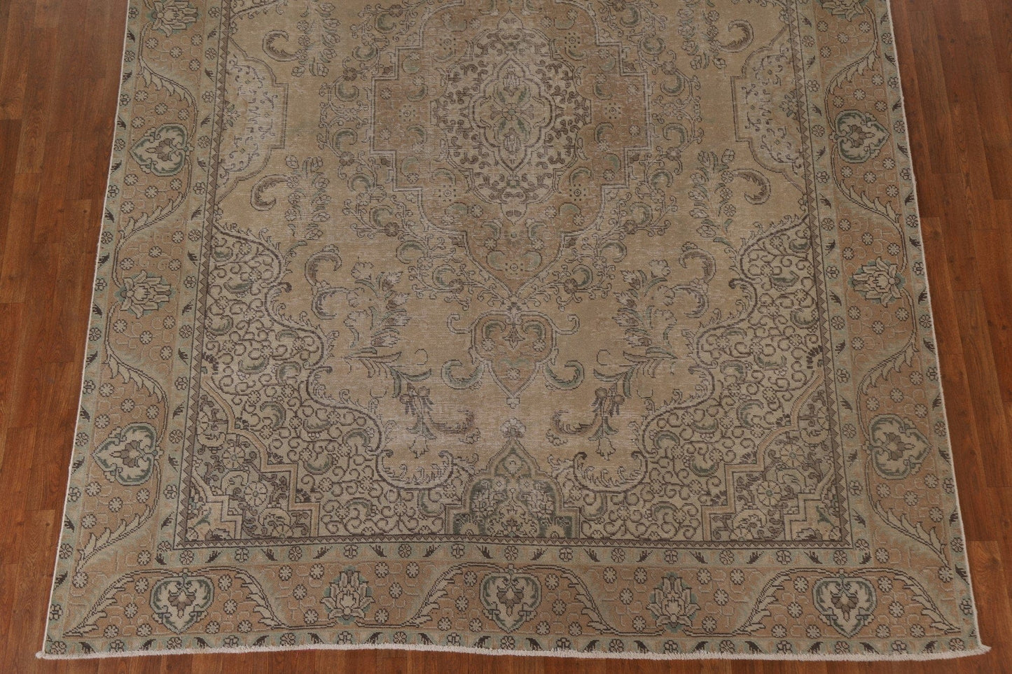 Vintage Distressed Tabriz Persian Area Rug 8x12