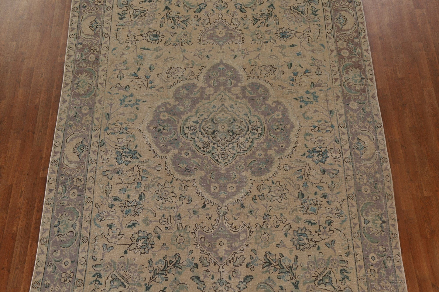 Distressed Wool Tabriz Persian Area Rug 8x11