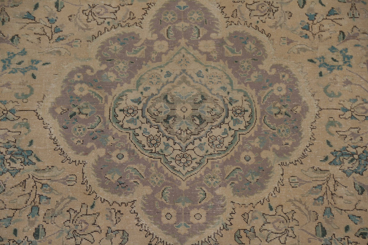 Distressed Wool Tabriz Persian Area Rug 8x11