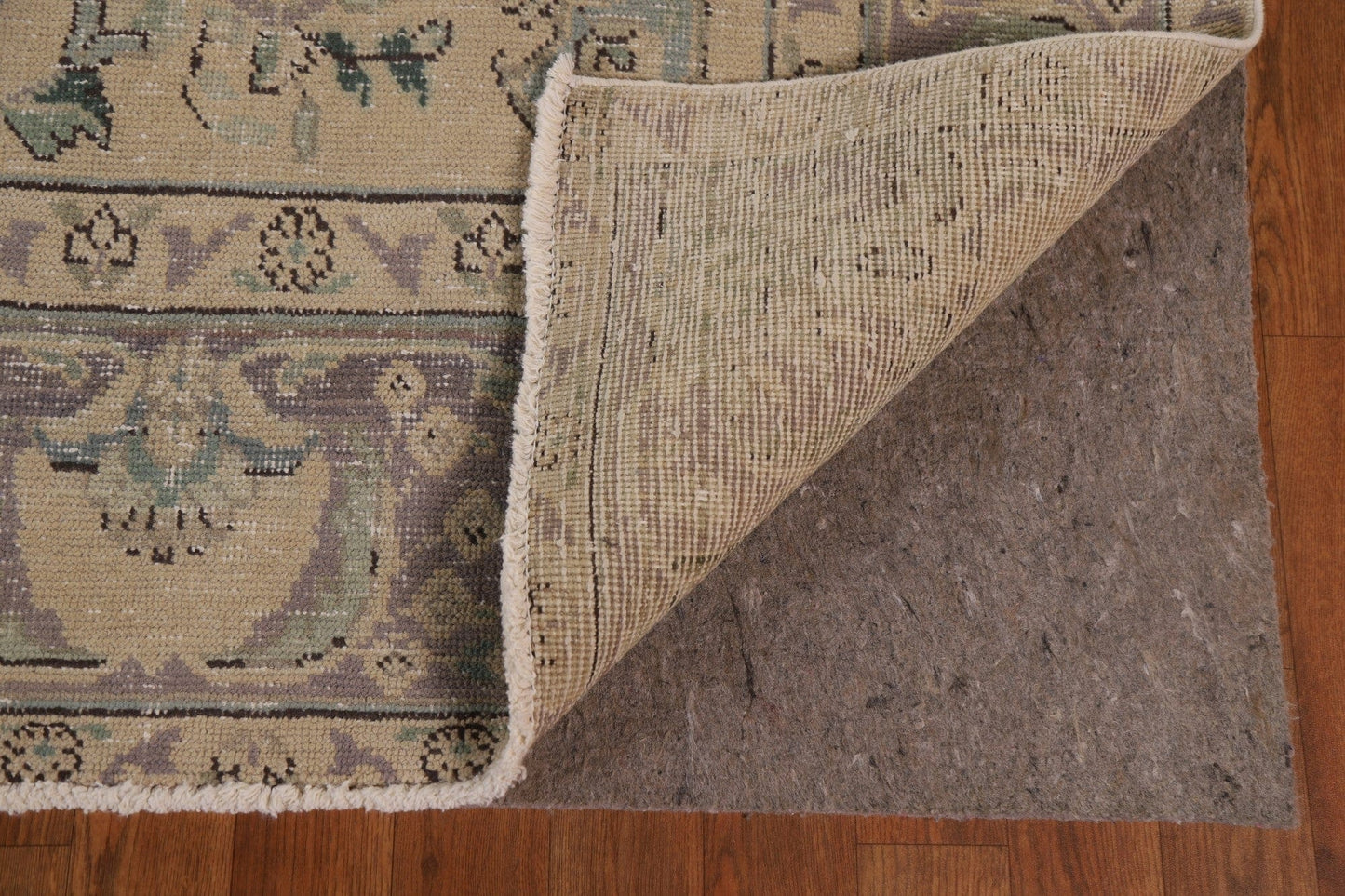 Distressed Wool Tabriz Persian Area Rug 8x11