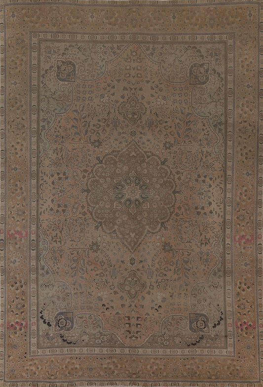 Distressed Tabriz Persian Area Rug 8x11