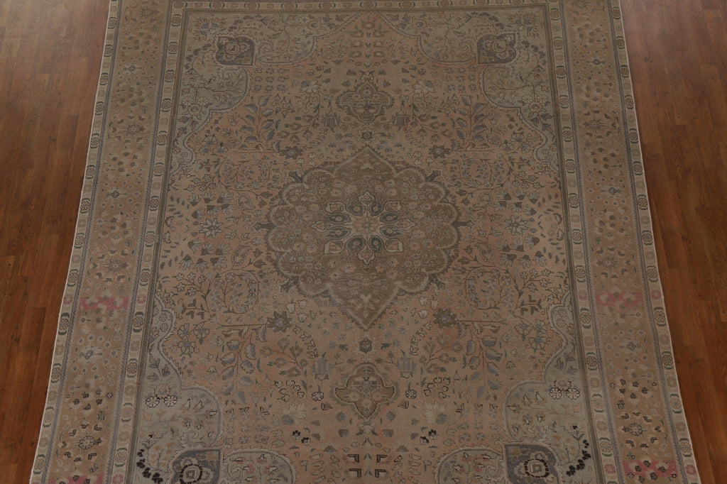 Distressed Tabriz Persian Area Rug 8x11