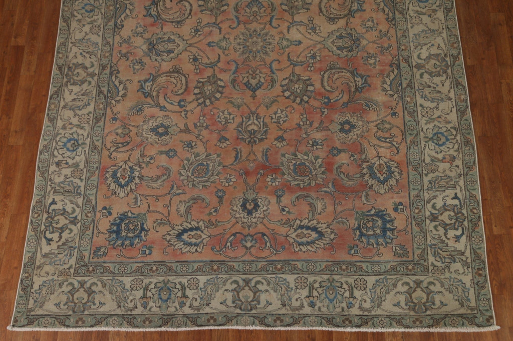 Distressed Tabriz Persian Area Rug 8x11