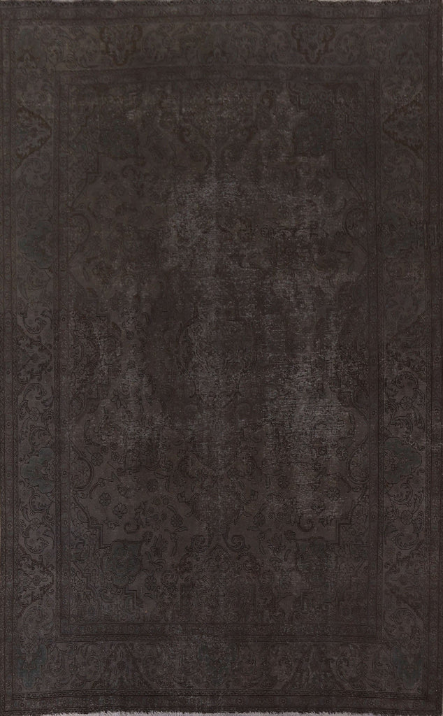 Distressed Over-Dyed Tabriz Persian Area Rug 8x11