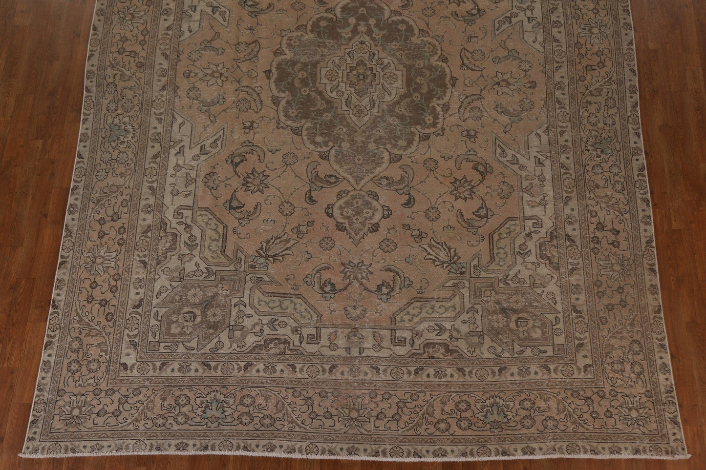 Vintage Distressed Tabriz Persian Area Rug 8x12