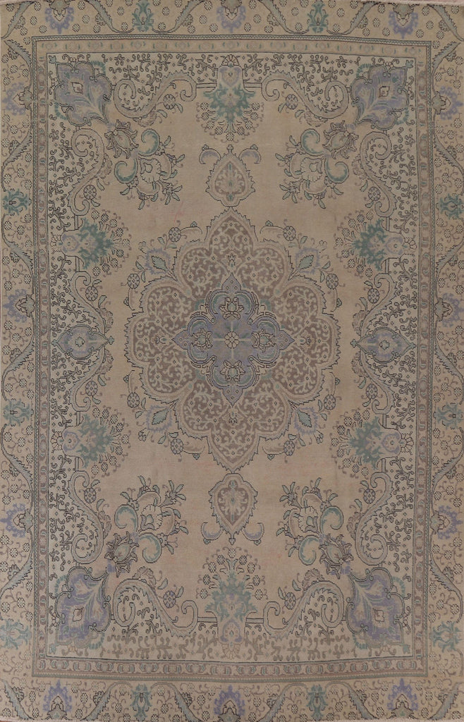 Distressed Tabriz Persian Area Rug 8x12