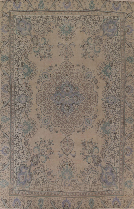 Distressed Tabriz Persian Area Rug 8x12