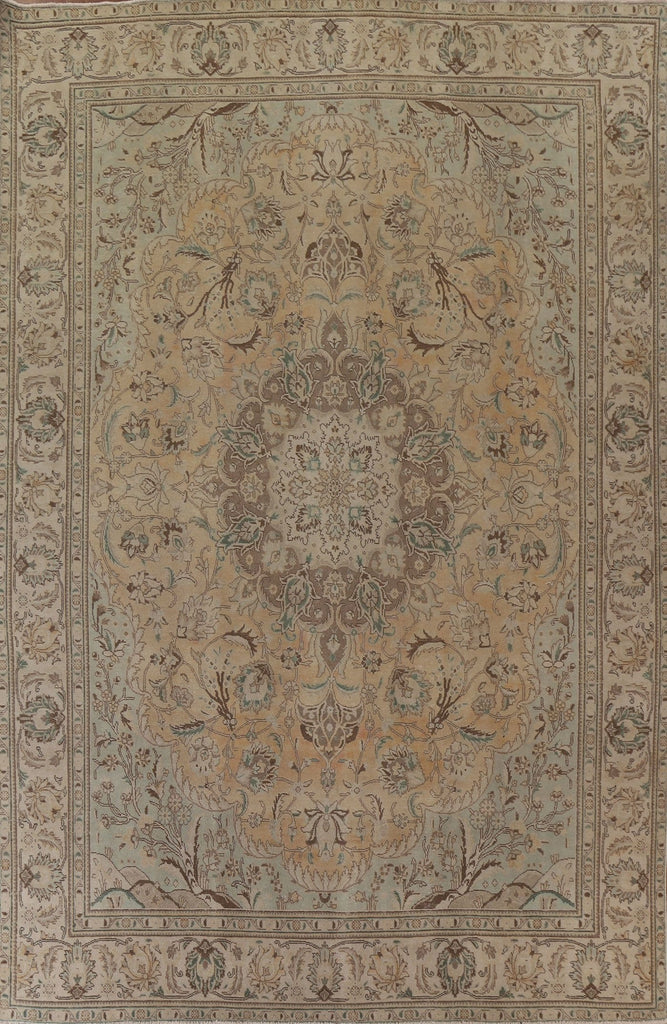 Distressed Tabriz Persian Area Rug 9x13