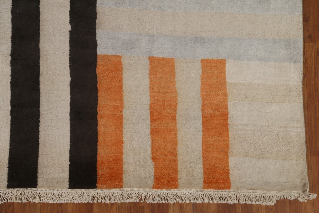 Striped Gabbeh Modern Area Rug 8x10