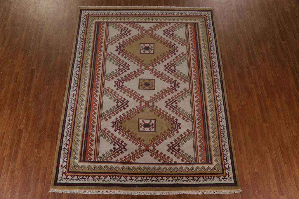 Geometric Gabbeh Oriental Area Rug 8x11