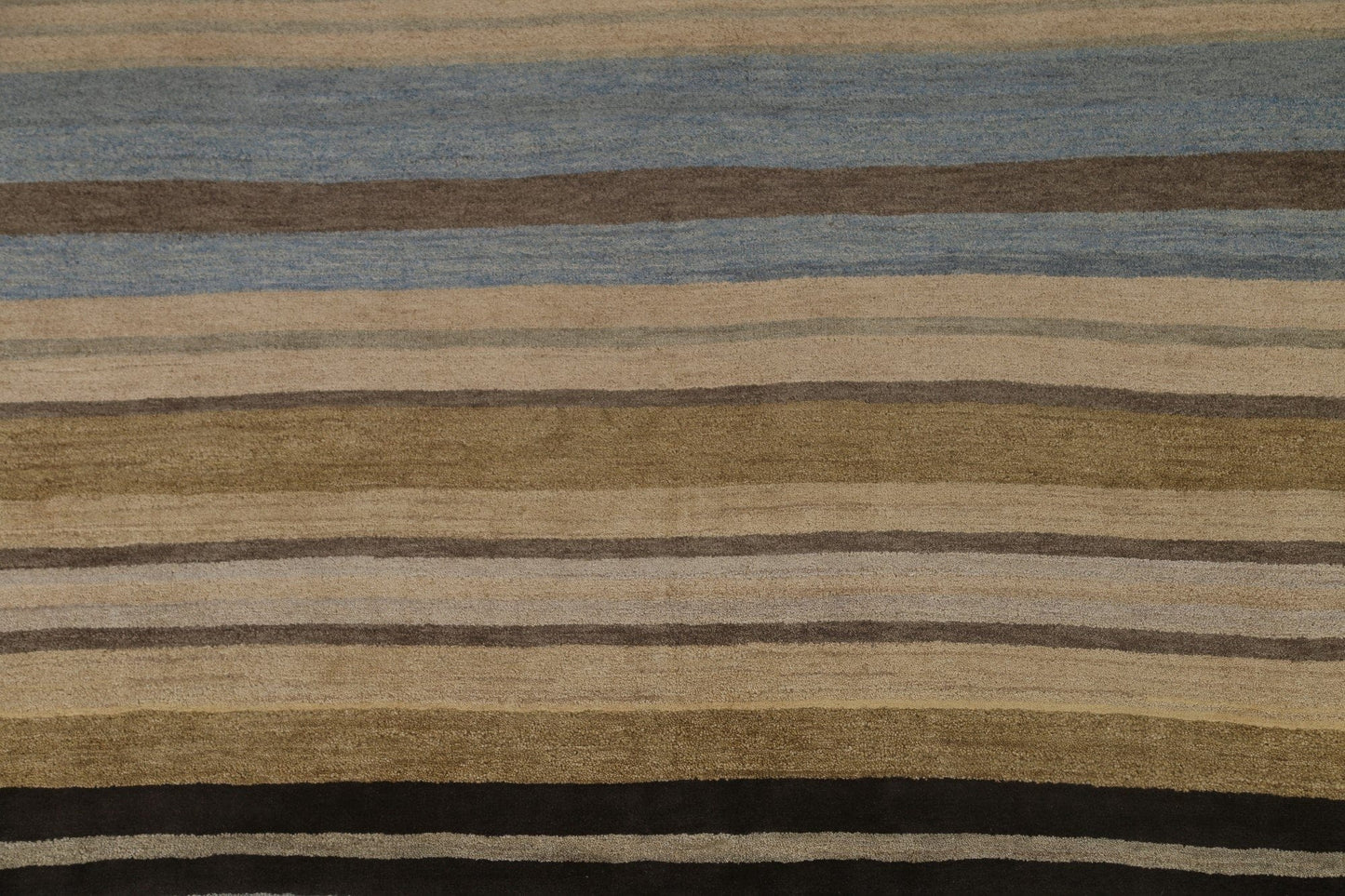 Striped Gabbeh Modern Square Rug 8x8