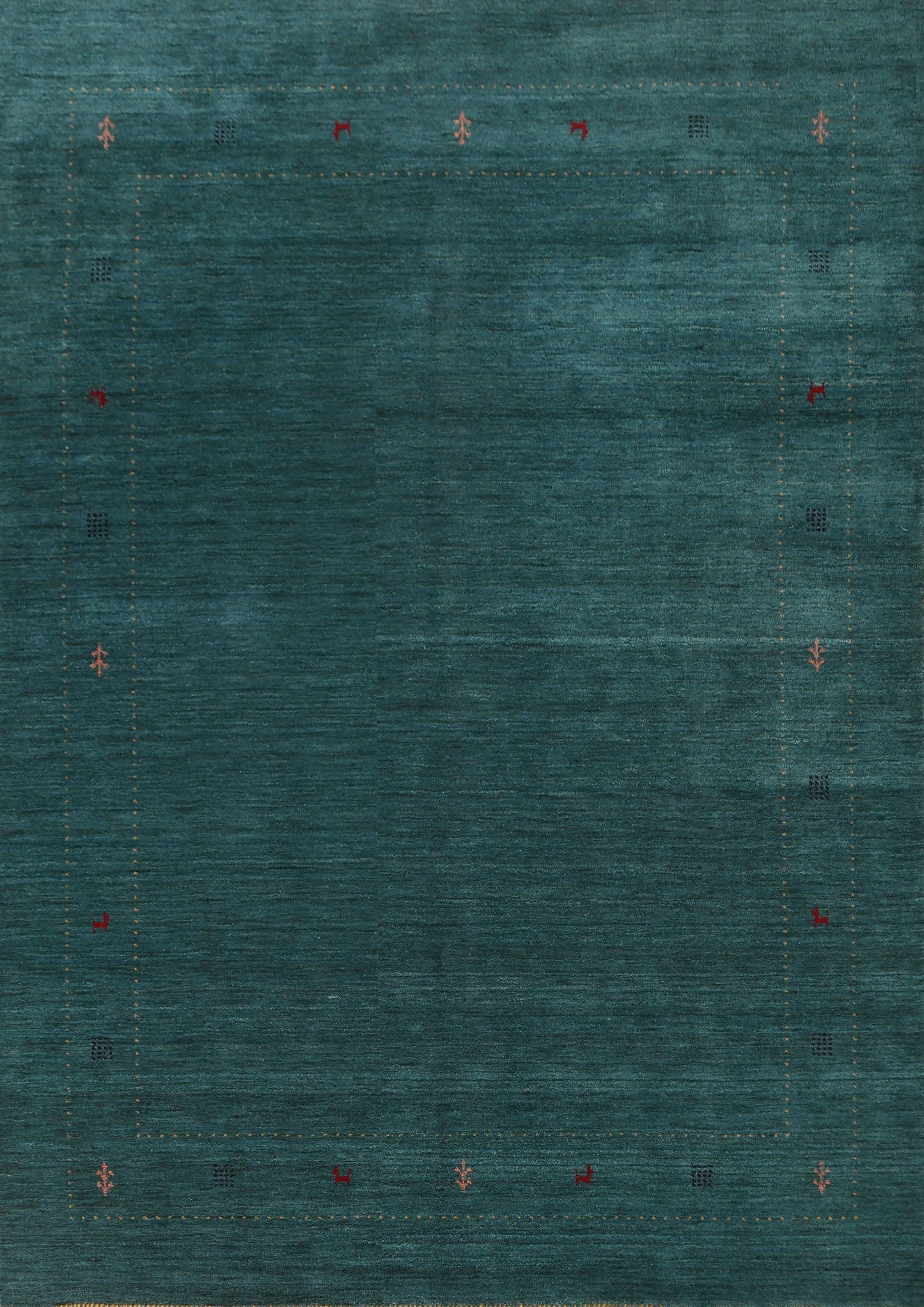 Teal Green Gabbeh Oriental Area Rug 8x10