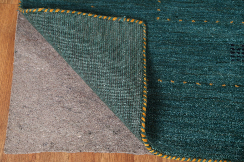 Teal Green Gabbeh Oriental Area Rug 8x10