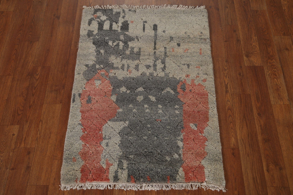 Handmade Wool Abstract Oriental Rug 2x3