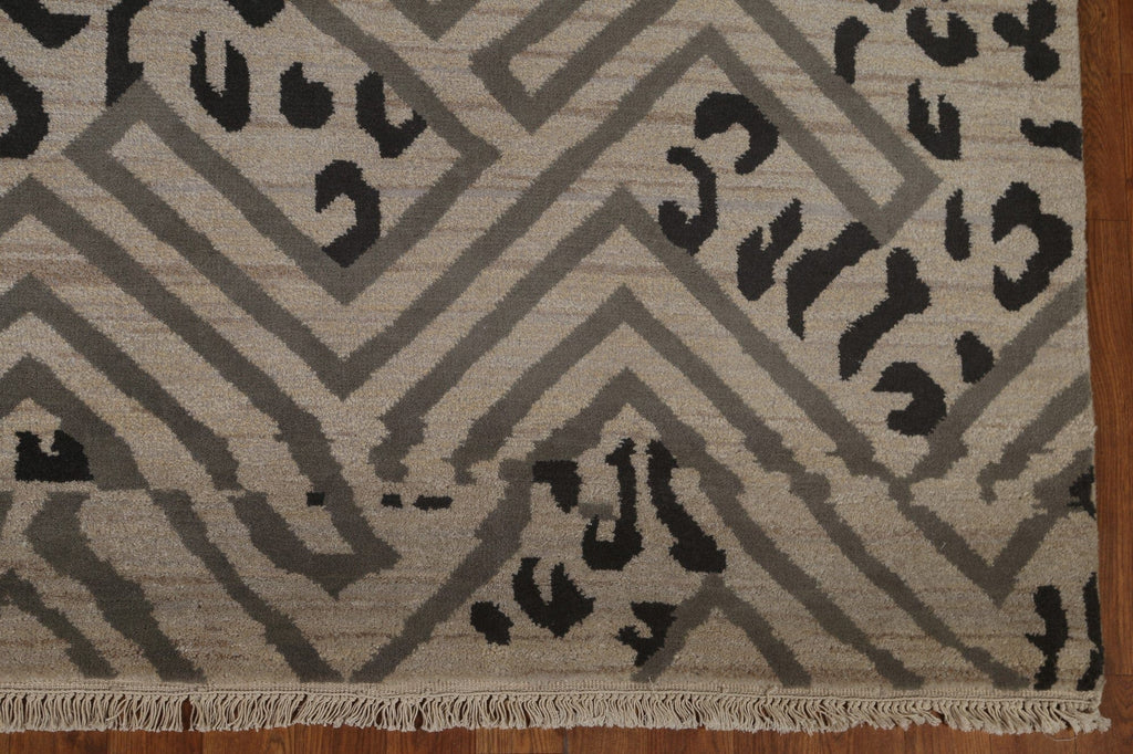 Contemporary Gabbeh Wool Area Rug 8x11