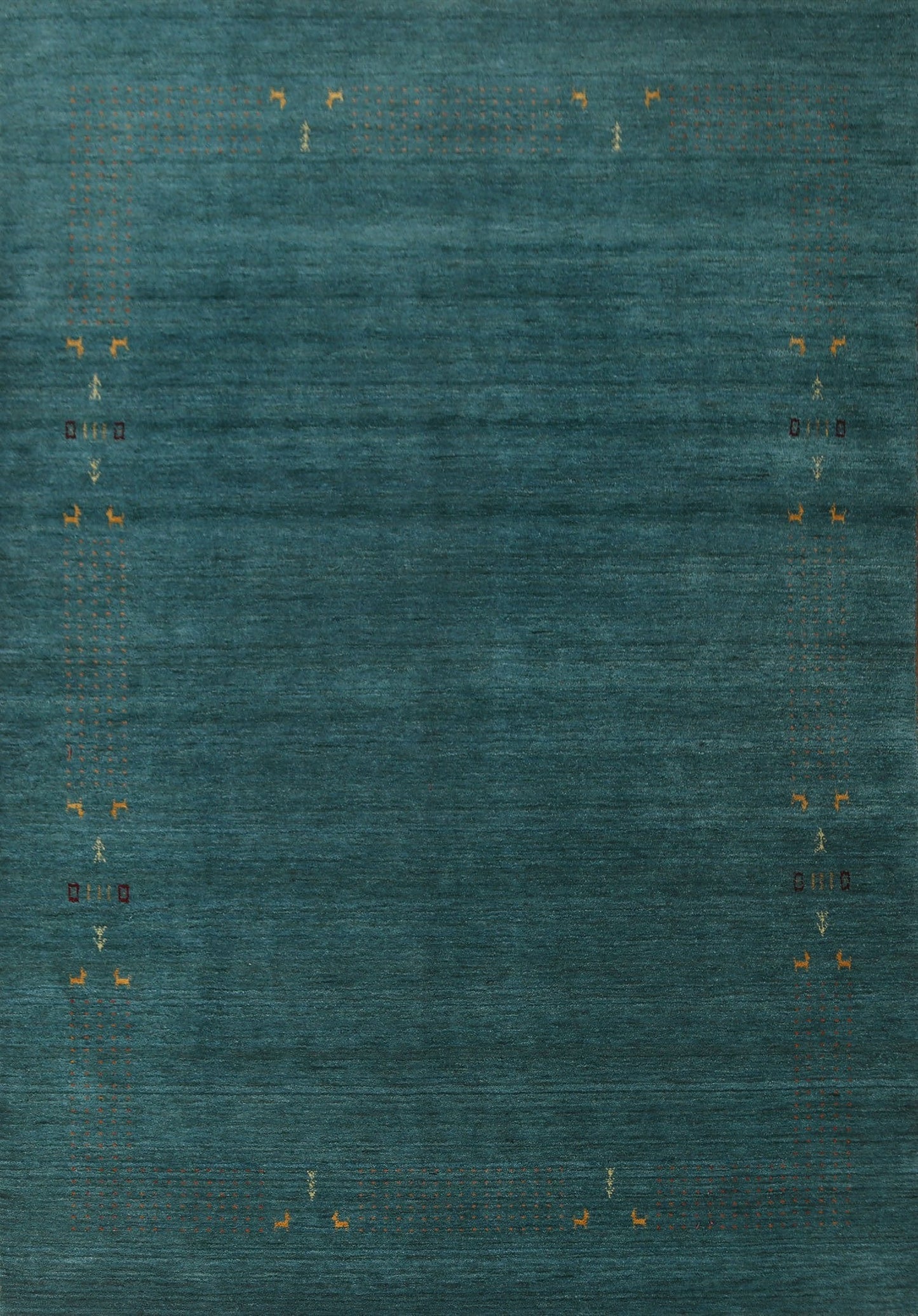 Teal Green Gabbeh Oriental Area Rug 8x10