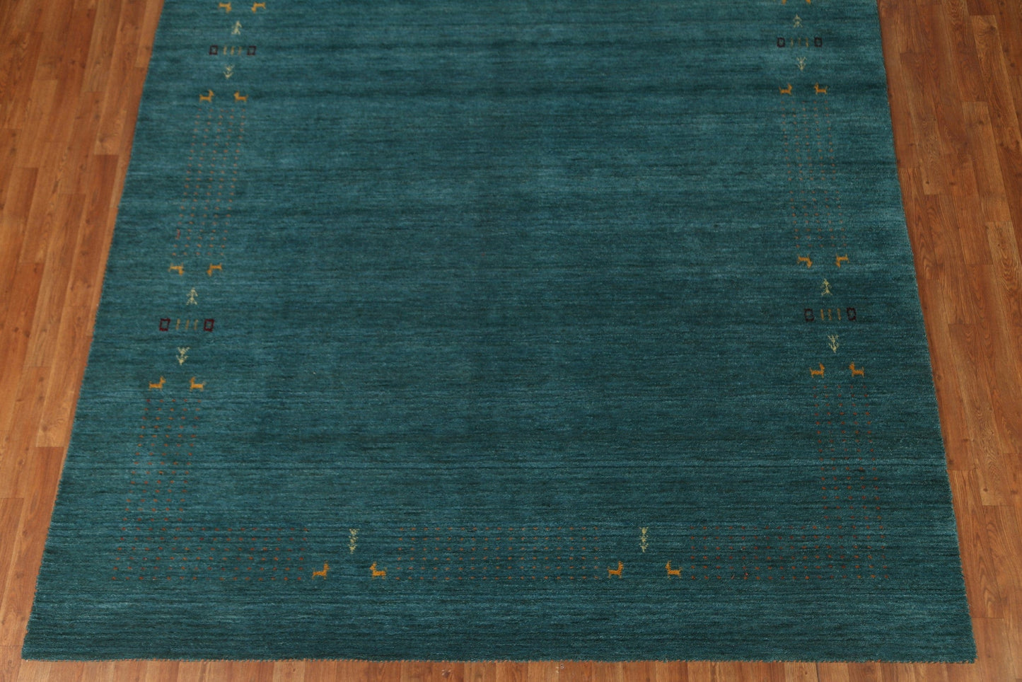 Teal Green Gabbeh Oriental Area Rug 8x10