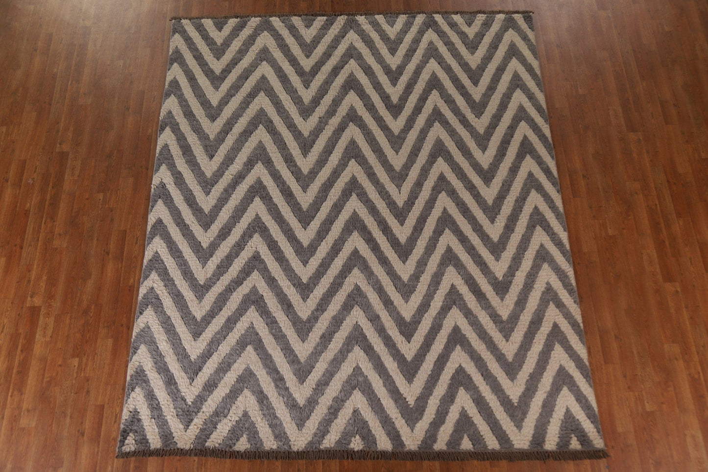 Chevron Moroccan Contemporary Area Rug 8x9