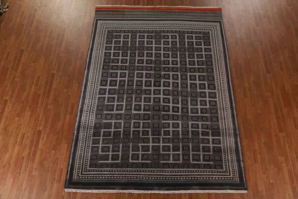 Geometric Gabbeh Modern Area Rug 8x11