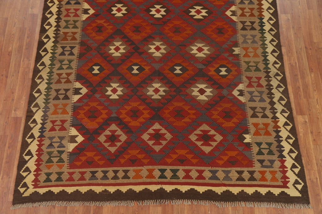 Multi-Color Kilim Reversible Area Rug 7x10