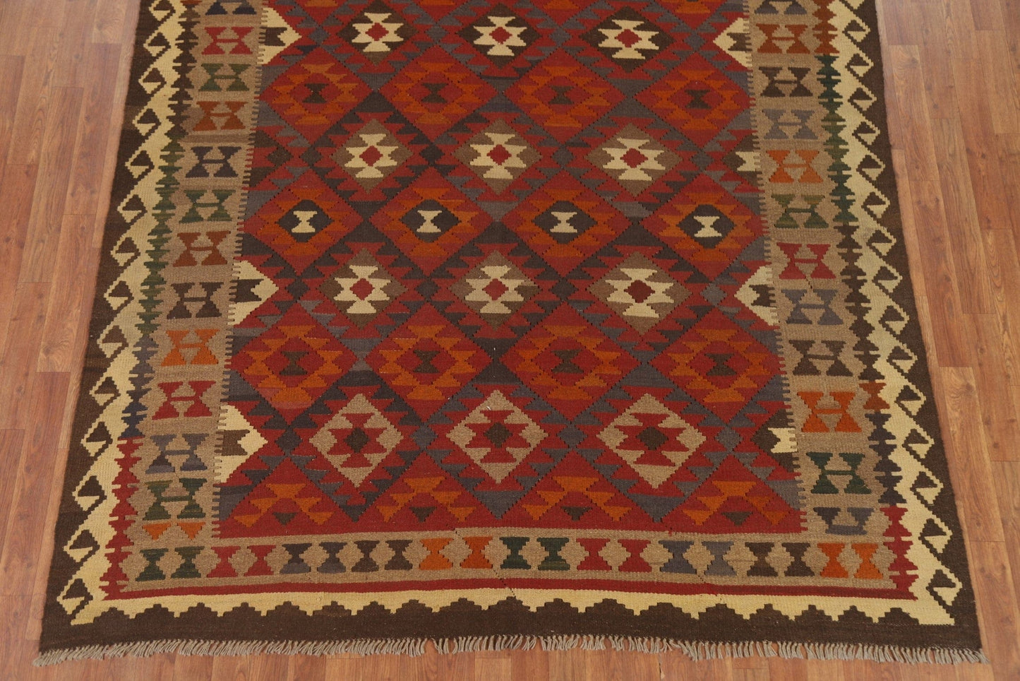 Multi-Color Kilim Reversible Area Rug 7x10