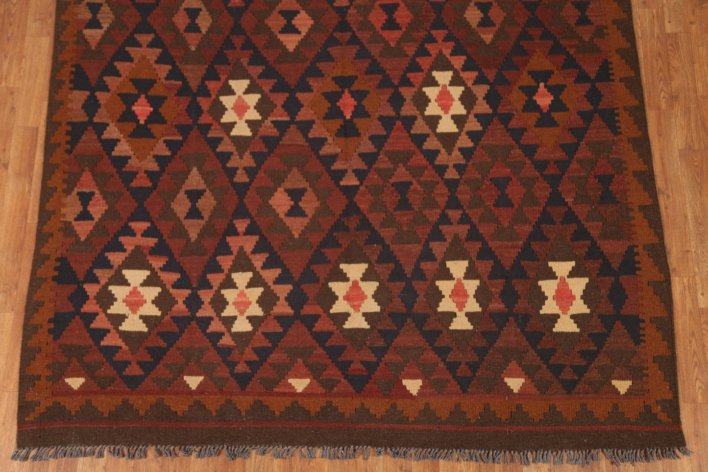 All-Over Kilim Geometric Area Rug 7x10