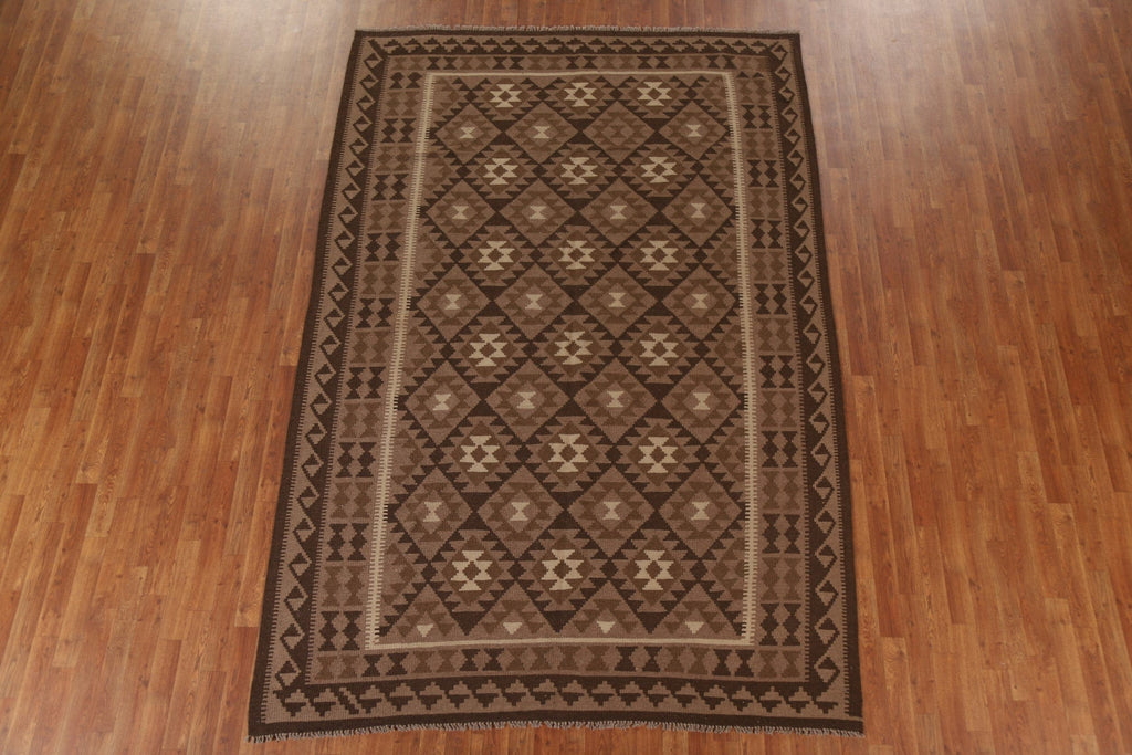 Brown Kilim Oriental Area Rug 6x7