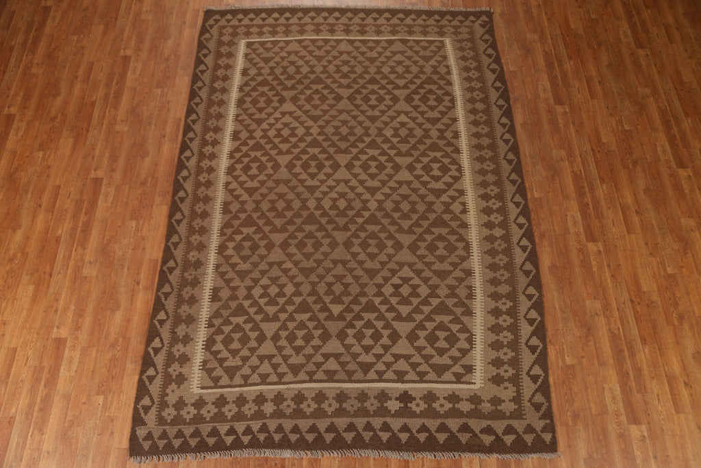 Tribal Wool Kilim Oriental Area Rug 7x10