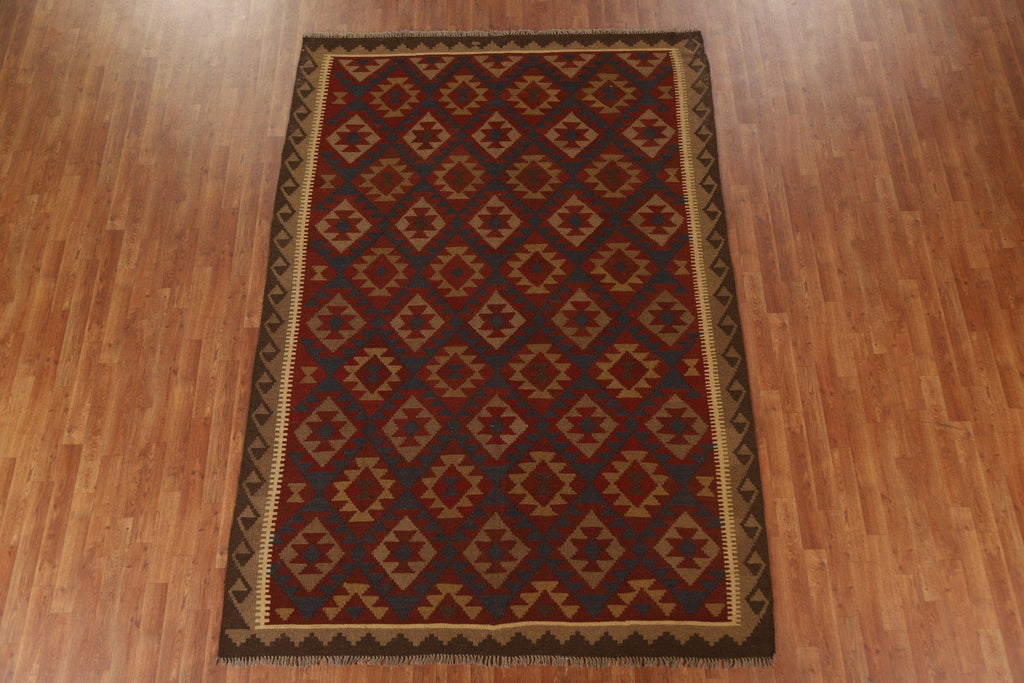 Geometric Kilim Oriental Area Rug 7x10