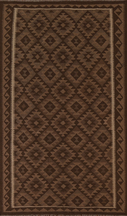 Tribal Kilim Wool Area Rug 5x8