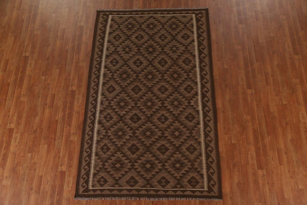 Tribal Kilim Wool Area Rug 5x8