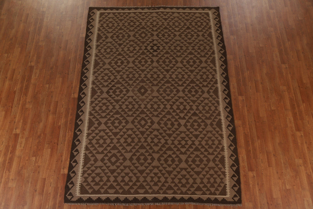 Hand-Woven Kilim Oriental Area Rug 7x10