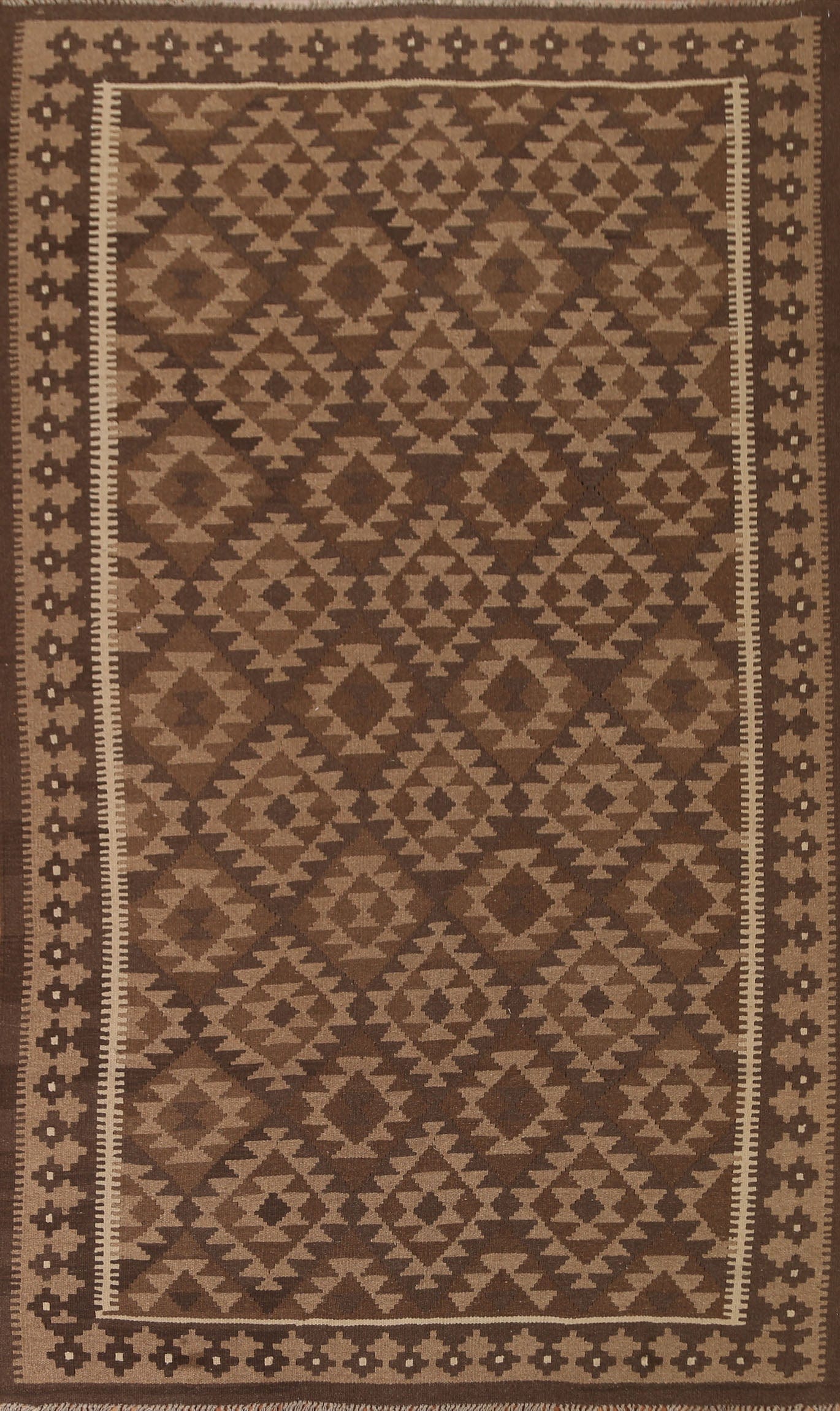 All-Over Kilim Geometric Area Rug 7x10