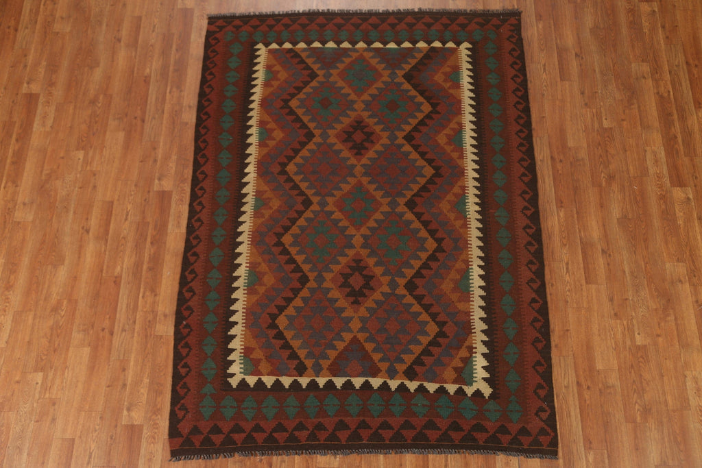 Geometric Kilim Oriental Area Rug 5x7