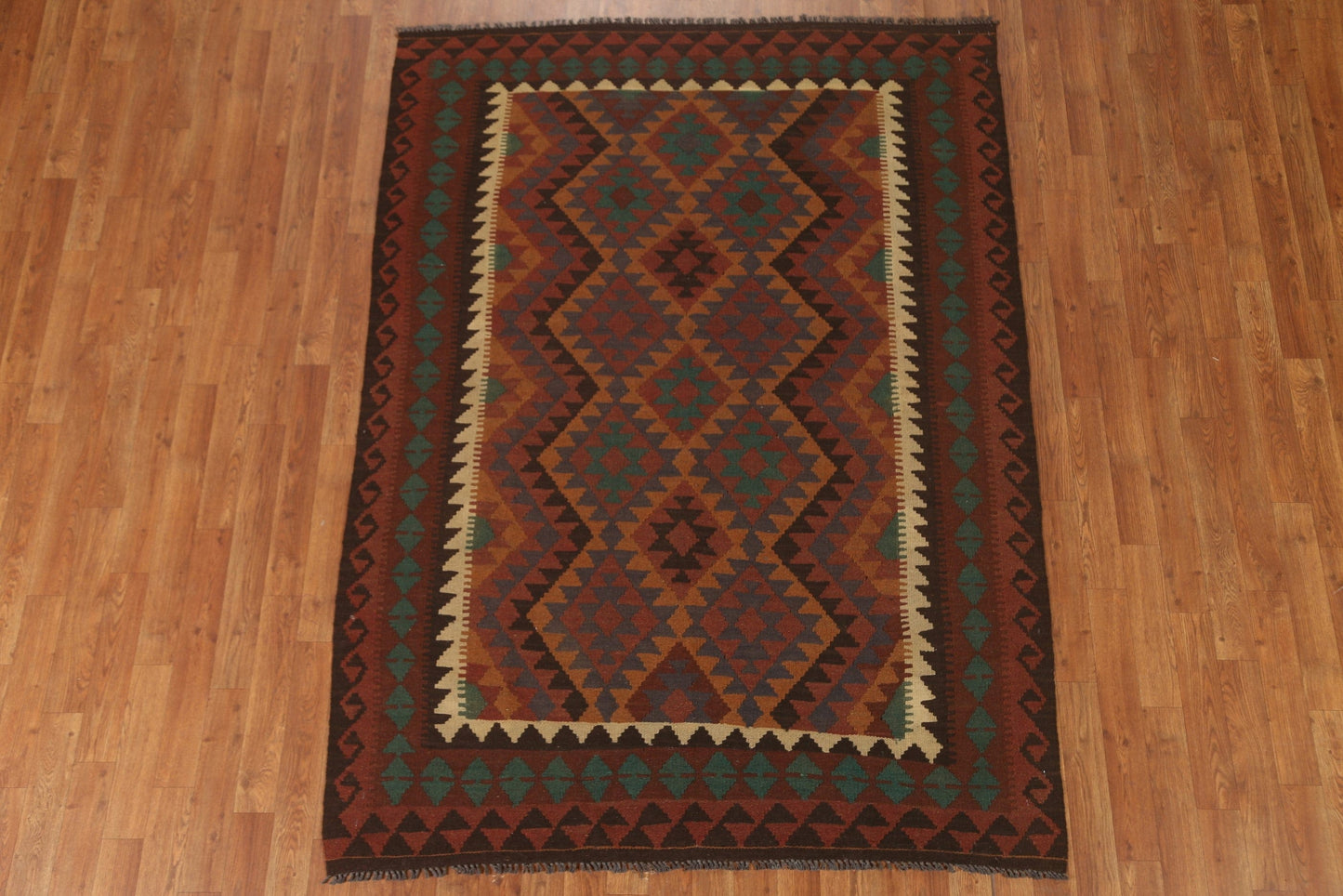 Geometric Kilim Oriental Area Rug 5x7