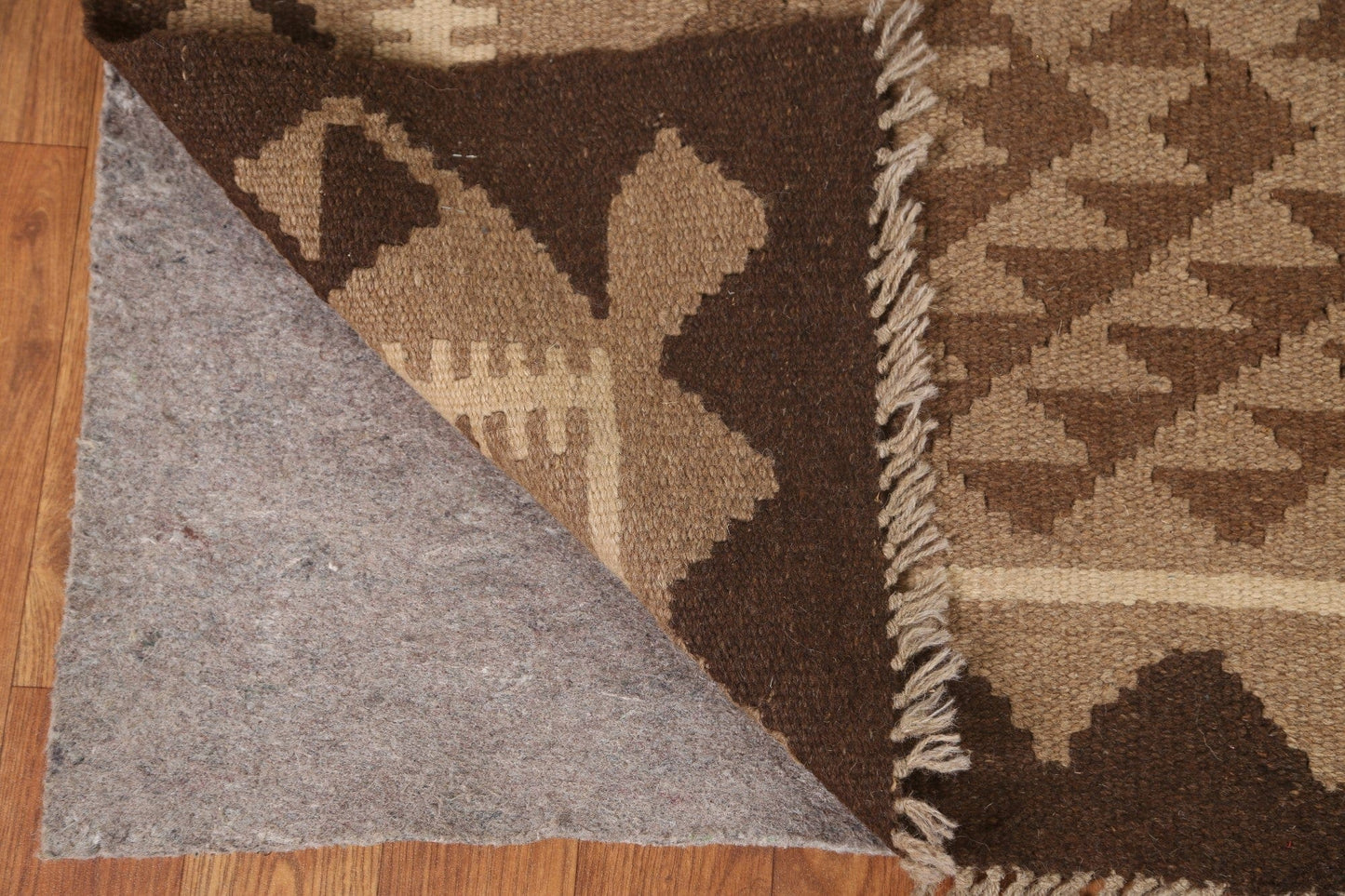 Geometric Kilim Brown Area Rug 5x7