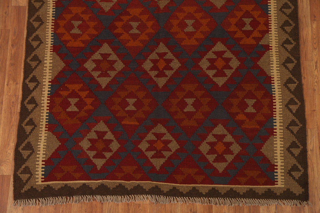 Tribal Kilim Wool Area Rug 5x7