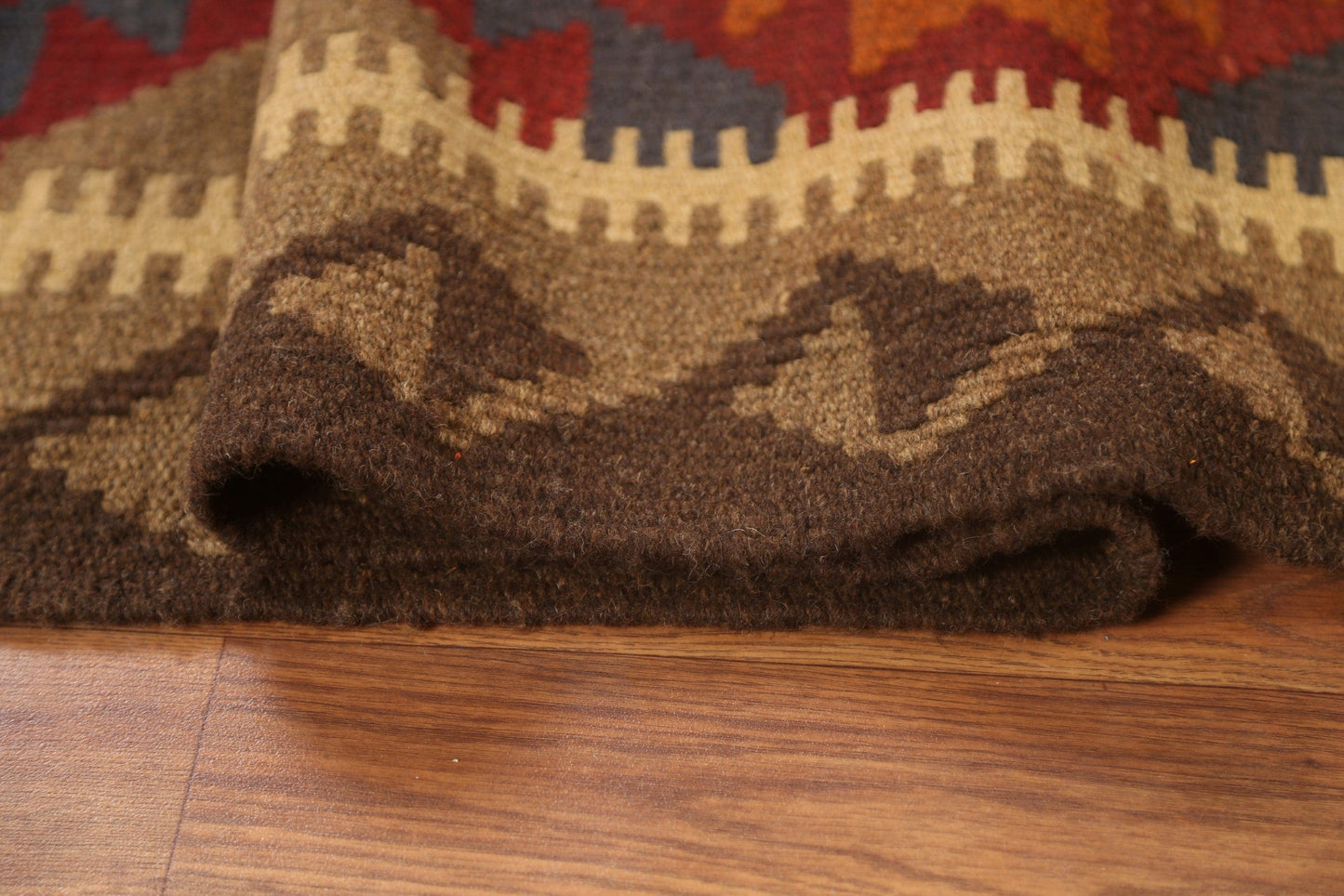 Tribal Kilim Wool Area Rug 5x7