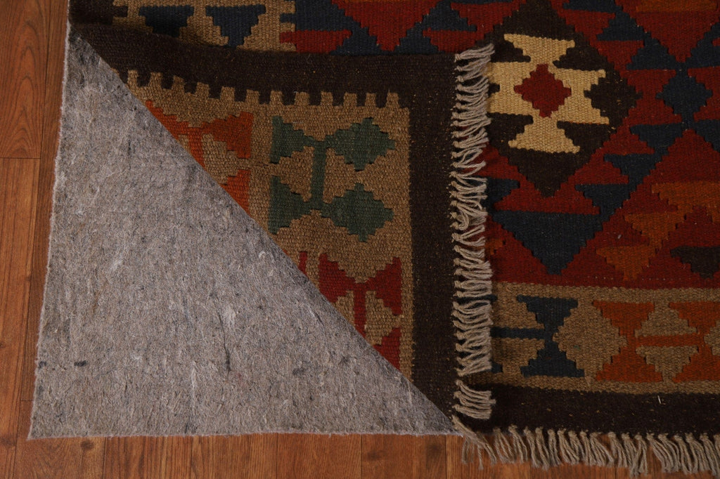 Hand-Woven Wool Kilim Area Rug 5x7