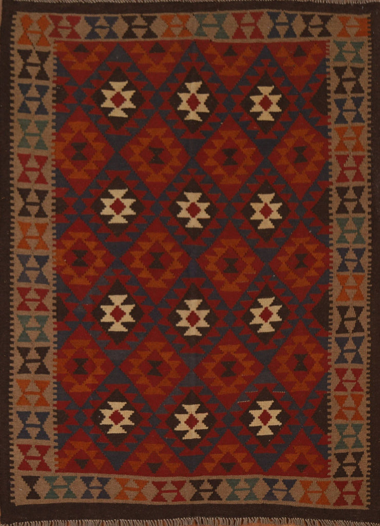 Geometric Kilim Oriental Area Rug 5x7