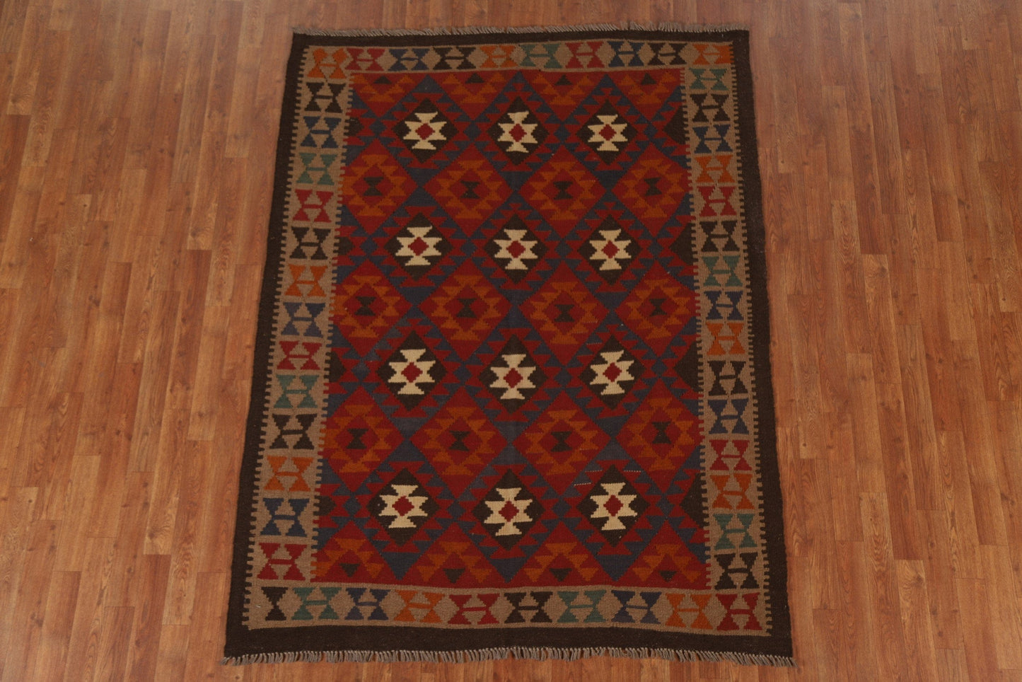 Geometric Kilim Oriental Area Rug 5x7