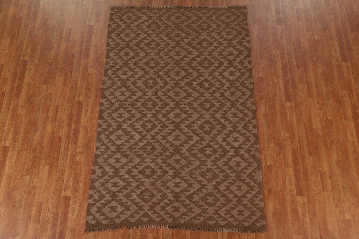 All-Over Kilim Wool Area Rug 5x8