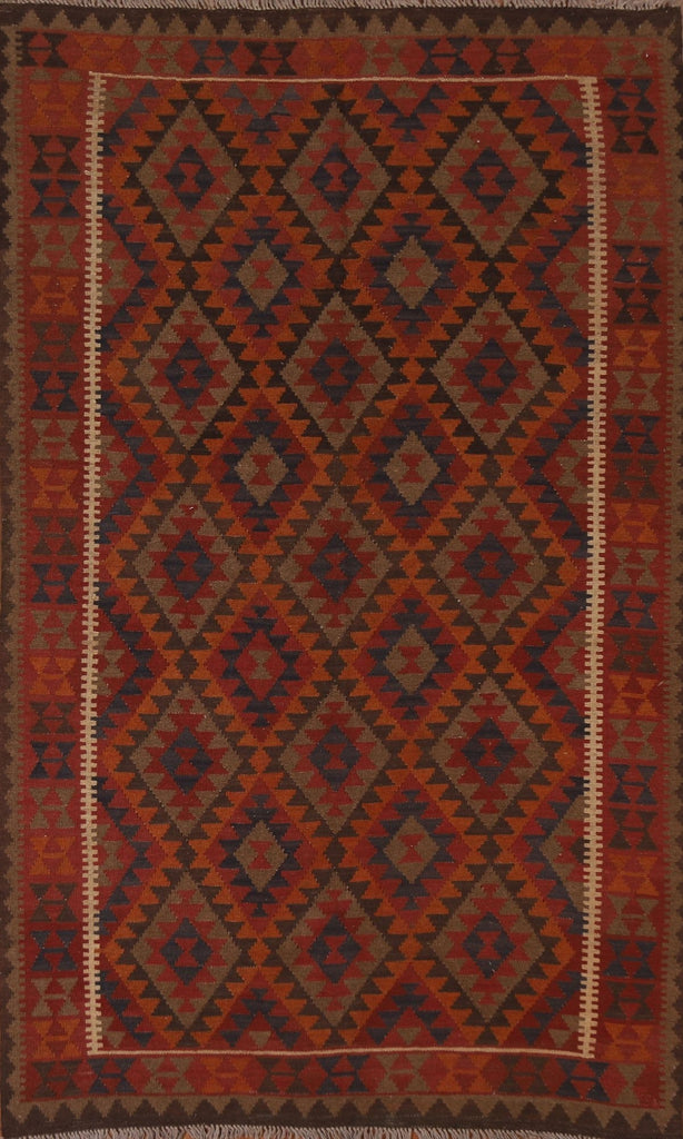 Tribal Wool Kilim Oriental Area Rug 5x8