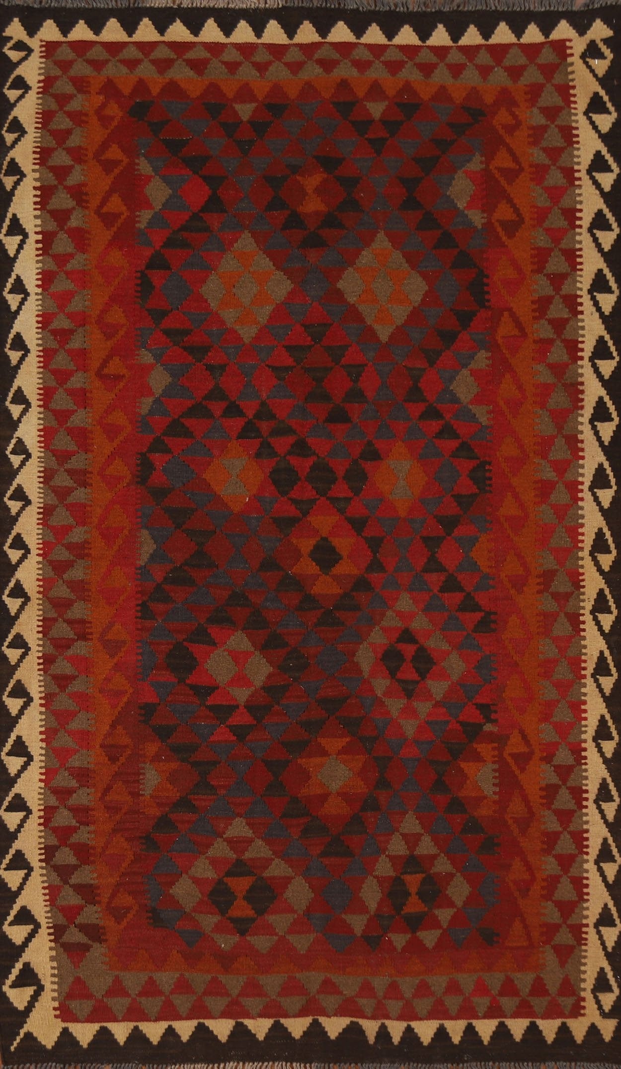 Geometric Kilim Oriental Area Rug 5x8