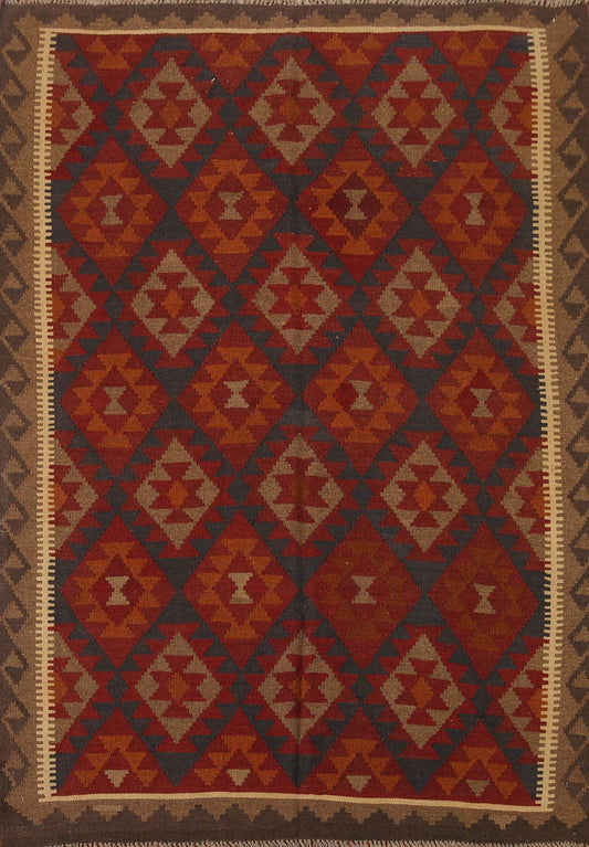 Tribal Wool Kilim Oriental Area Rug 5x7