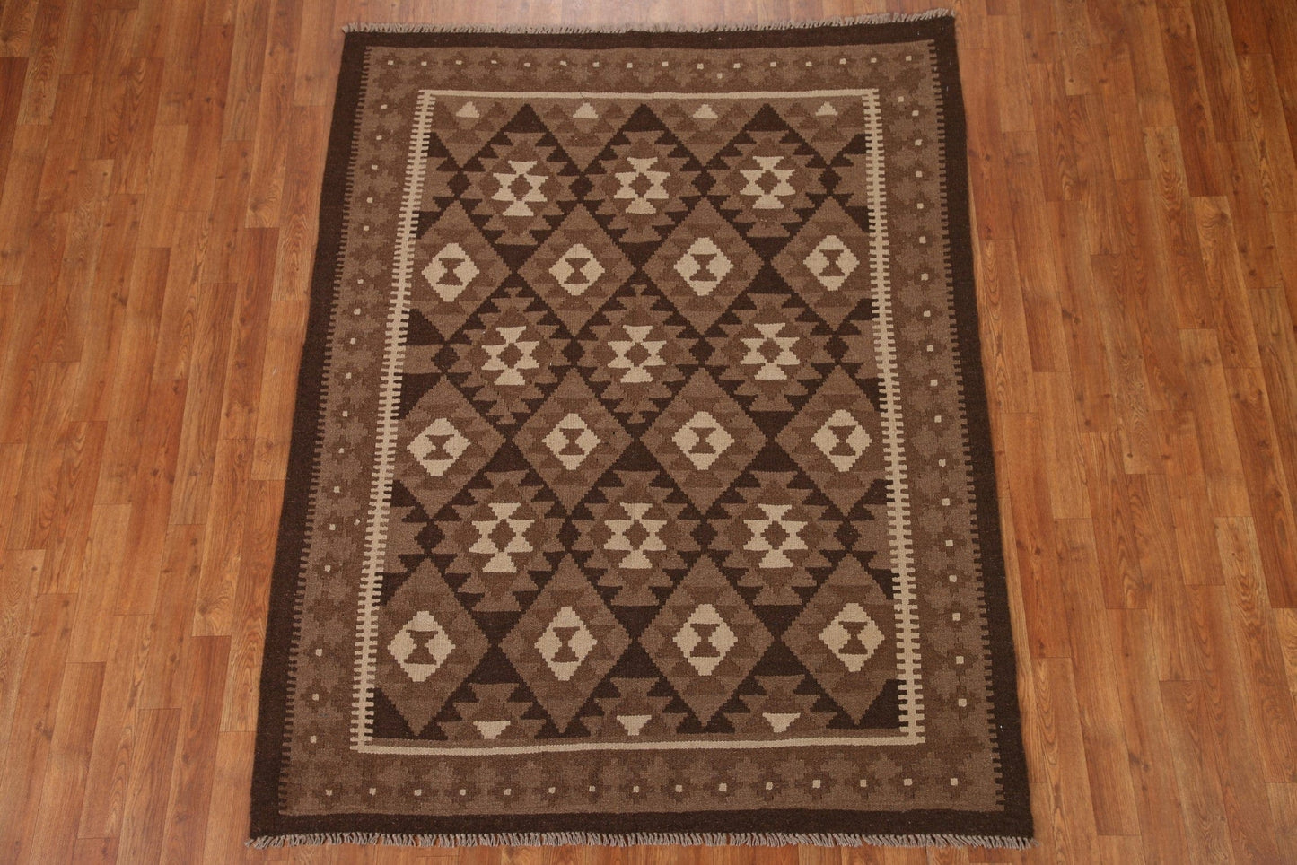 Geometric Kilim Oriental Area Rug 5x6