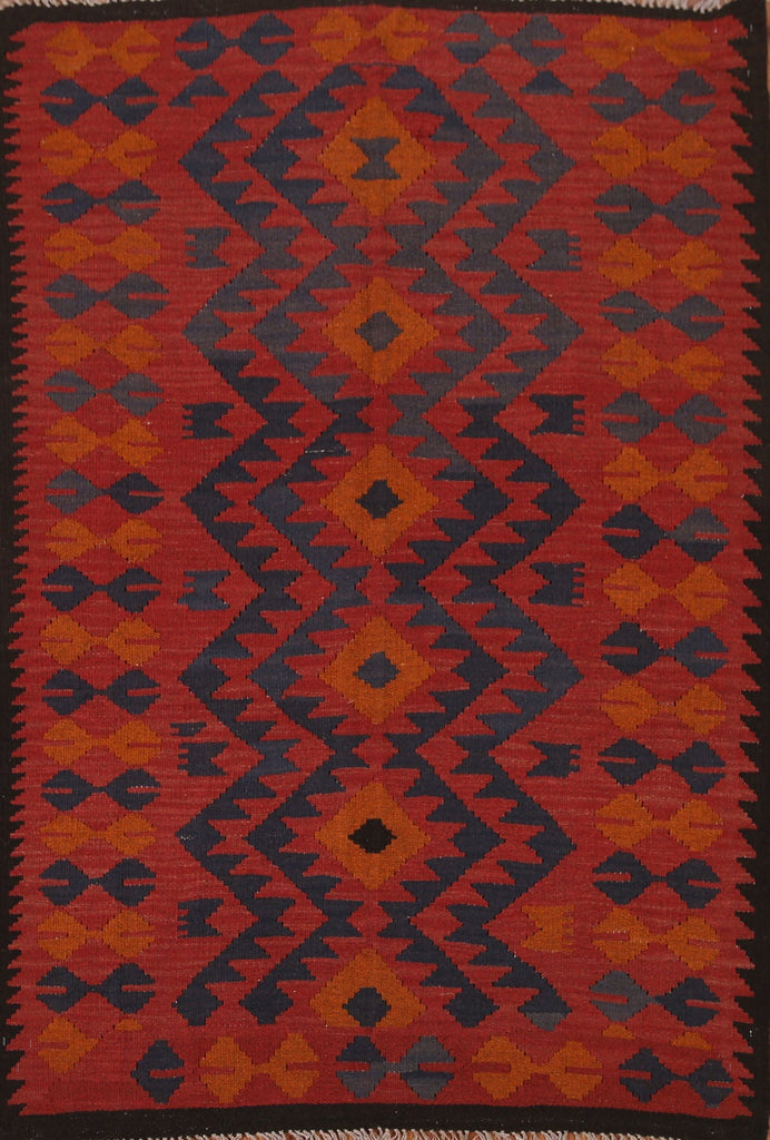 Tribal Wool Kilim Oriental Area Rug 5x6